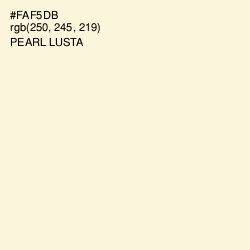 #FAF5DB - Pearl Lusta Color Image